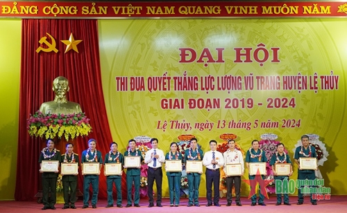 Quảng Bình: Đại hội Thi đua Quyết thắng Lực lượng vũ trang huyện Lệ Thủy giai đoạn 219 - 2024 